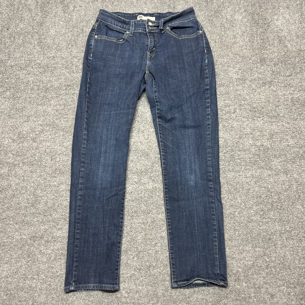 Levi's 529 Curvy Skinny Jeans Womens 29 Blue Medium Wash Mid Rise Stretch Denim